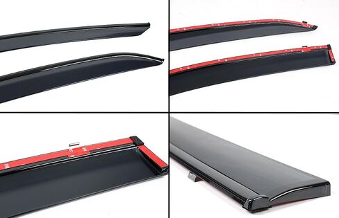 Premium Sport Black Trim Window Visor Rain Guard Deflector with Clips Made Compatible for 2018-2024 Toyota Camry LE SE XLE XSE TRD Hybrid in Saudi Arabia