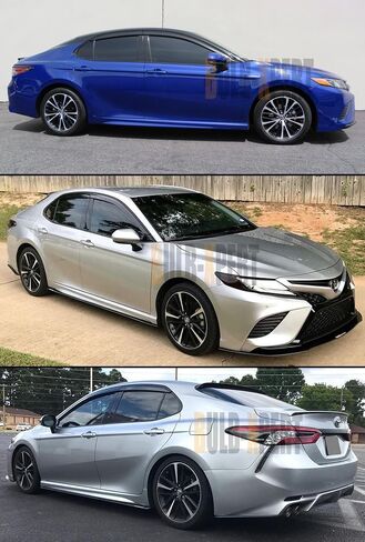 Premium Sport Black Trim Window Visor Rain Guard Deflector with Clips Made Compatible for 2018-2024 Toyota Camry LE SE XLE XSE TRD Hybrid in Saudi Arabia
