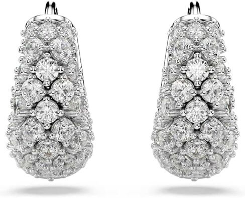 Swarovski Sublima earrings, White, Rhodium finish in Saudi Arabia