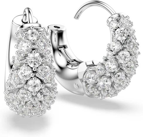 Swarovski Sublima earrings, White, Rhodium finish in Saudi Arabia