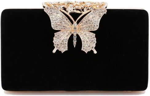 Butterfly Evening Clutch for Women Shiny Evening Bag Purses Gorgeous Handbags for Feast Party Wedding in Saudi Arabia