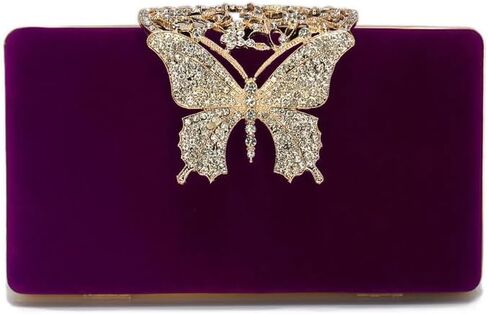 Butterfly Evening Clutch for Women Shiny Evening Bag Purses Gorgeous Handbags for Feast Party Wedding in Saudi Arabia