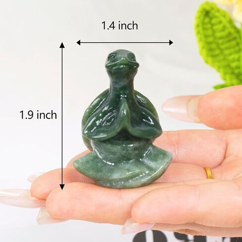Green Jade Sea Turtle Meditation Crystal Yoga Sculpture,Hand Carved Healing Figurine Spiritual Decor Chakra Balancing Gift,Zen Statue for Home Office Decorations in Saudi Arabia