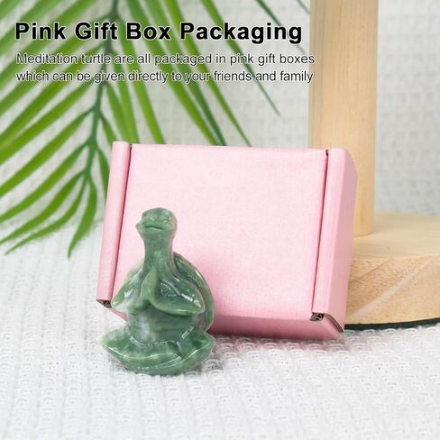 Green Jade Sea Turtle Meditation Crystal Yoga Sculpture,Hand Carved Healing Figurine Spiritual Decor Chakra Balancing Gift,Zen Statue for Home Office Decorations in Saudi Arabia
