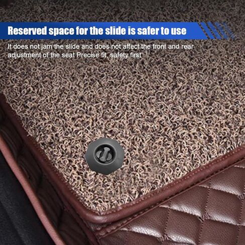 5PCS Car Carpet Fixing Clips - Double Layer Car Interior Floor Mat Safety Non-Slip Fasteners Clips - Twist-Lock Hook Fastening Accessories Foot Pad Buckle Set Universal for Most Cars (Black) in Kuwait