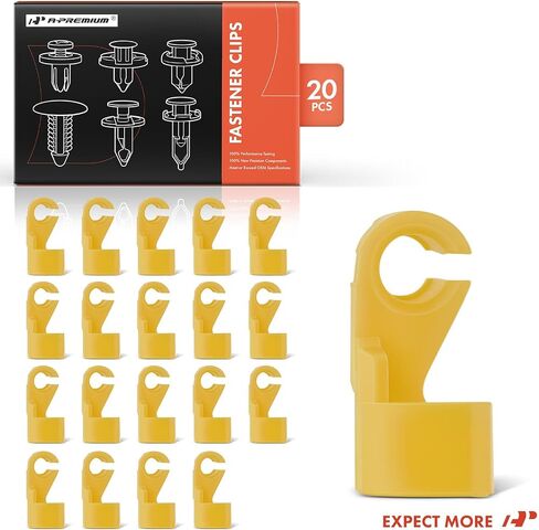 A-Premium 20 PCS Nylon Door Lock Rod Car Retainer Fastener Push Pin Clips Compatible with Toyota RAV4 Corolla Prius Tacoma Highlander Sienna 4Runner Matrix Avalon Sequoia Celica MR2 Spyder Scion iQ in Saudi Arabia