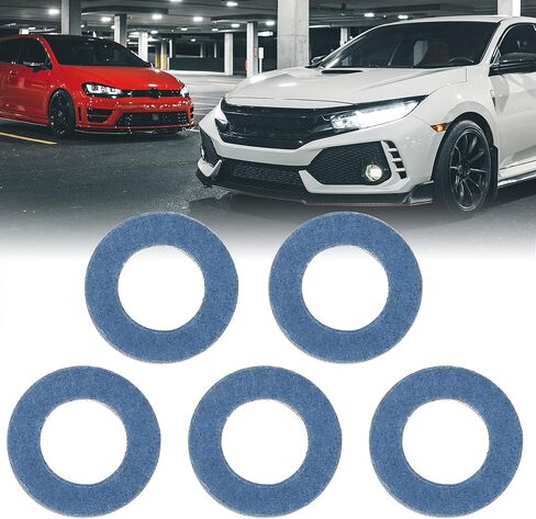 X AUTOHAUX 5pcs M12 Blue Oil Drain Plug Gaskets Replacement for Toyota 90430-12031 in Saudi Arabia