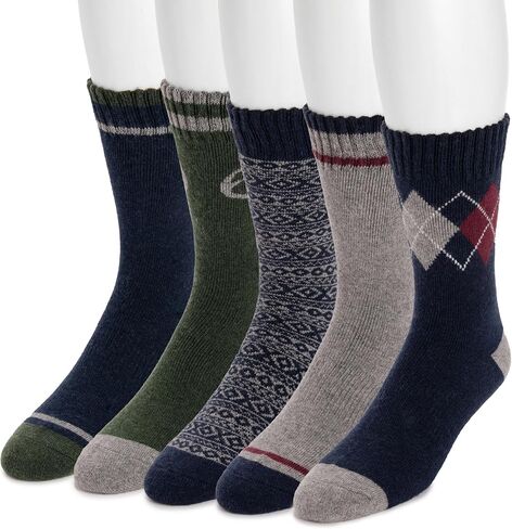 MUK LUKS Men's 5 Pack Wool Socks in Saudi Arabia