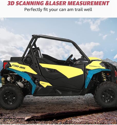 مجموعة مشاعل حاجز ممتدة واسعة من A & UTV PRO لعام 2018-2025 Can Am Maverick Trail 800/1000 Sport Max، ملحقات ملحقات واقيات الطين الأمامية والخلفية، استبدل OEM # 715004958، #715004959 in Saudi Arabia