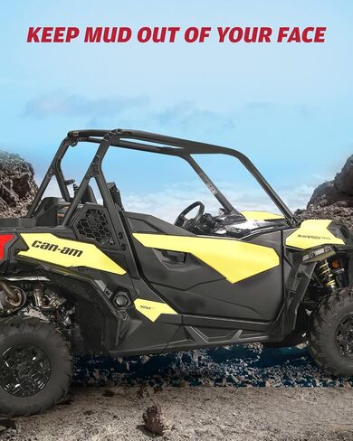 مجموعة مشاعل حاجز ممتدة واسعة من A & UTV PRO لعام 2018-2025 Can Am Maverick Trail 800/1000 Sport Max، ملحقات ملحقات واقيات الطين الأمامية والخلفية، استبدل OEM # 715004958، #715004959 in Saudi Arabia