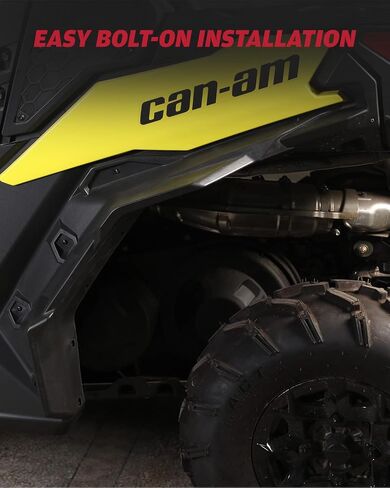 مجموعة مشاعل حاجز ممتدة واسعة من A & UTV PRO لعام 2018-2025 Can Am Maverick Trail 800/1000 Sport Max، ملحقات ملحقات واقيات الطين الأمامية والخلفية، استبدل OEM # 715004958، #715004959 in Saudi Arabia