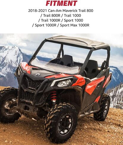 مجموعة مشاعل حاجز ممتدة واسعة من A & UTV PRO لعام 2018-2025 Can Am Maverick Trail 800/1000 Sport Max، ملحقات ملحقات واقيات الطين الأمامية والخلفية، استبدل OEM # 715004958، #715004959 in Saudi Arabia