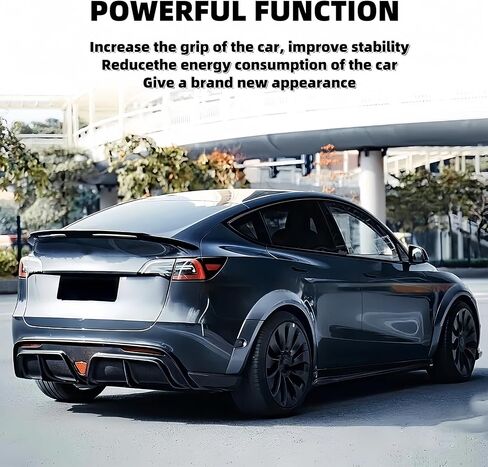 Rear Trunk Spoiler for Tesla Model Y 2020 2021 2022 2023 2024 Rear Spoiler Wing Trunk Lip Spoiler Tail Wing ABS (Glossy Black) in Saudi Arabia
