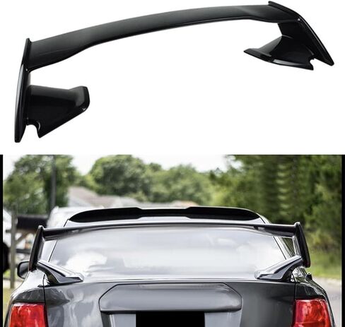 SCITOO Glossy Black Spoiler Wing Body Kit Compatible with 2015-2021 for Subaru WRX STI Sedan 2005-2016 for Scion tC Rear Trunk Spoiler Wing Splitter Chin Exterior Diffuser in Saudi Arabia