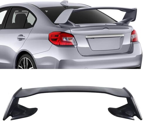 SCITOO Glossy Black Spoiler Wing Body Kit Compatible with 2015-2021 for Subaru WRX STI Sedan 2005-2016 for Scion tC Rear Trunk Spoiler Wing Splitter Chin Exterior Diffuser in Saudi Arabia