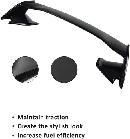SCITOO Glossy Black Spoiler Wing Body Kit Compatible with 2015-2021 for Subaru WRX STI Sedan 2005-2016 for Scion tC Rear Trunk Spoiler Wing Splitter Chin Exterior Diffuser in Saudi Arabia