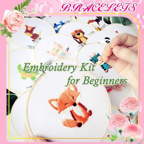 Embroidery Floss Rainbow Color 109 Skeins Per Pack Cross Stitch Threads Friendship Bracelets Floss Crafts Floss with 3 Weaved Plate（105 pcs Embroidery Floss +4 Metallic Embroidery Thread in Kuwait