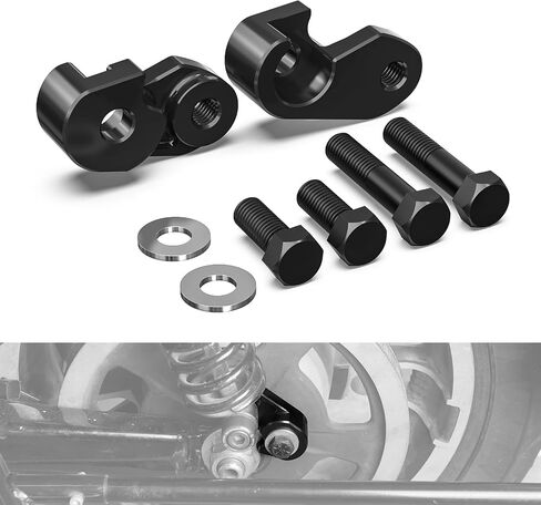 NICECNC Black Rear Suspension Riser 1" Shock Lift Bracket Lift Blocks Compatible with Harley Electra Glide Police FLHTP 2017-2024, Replacement for 47549-09A, See Fitment in Saudi Arabia