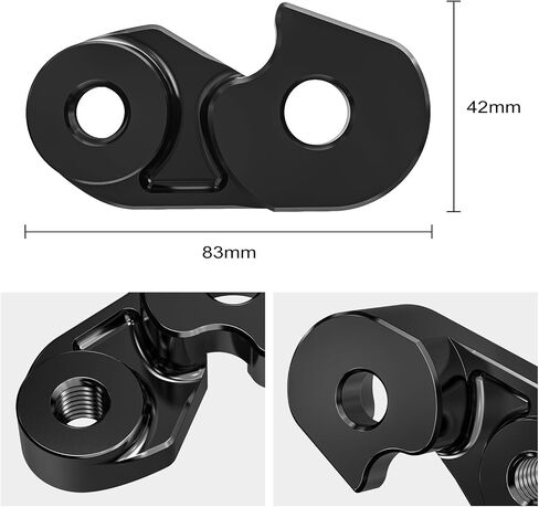 NICECNC Black Rear Suspension Riser 1" Shock Lift Bracket Lift Blocks Compatible with Harley Electra Glide Police FLHTP 2017-2024, Replacement for 47549-09A, See Fitment in Saudi Arabia