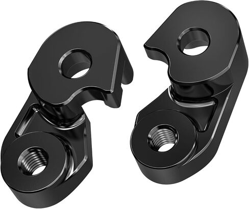 NICECNC Black Rear Suspension Riser 1" Shock Lift Bracket Lift Blocks Compatible with Harley Electra Glide Police FLHTP 2017-2024, Replacement for 47549-09A, See Fitment in Saudi Arabia