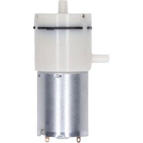 Electric Air Pump,DC Diaphragm Vacuum Pump with 90 Degree Angle Air Ports,DC 6/12/24V Micro Air Pressure Pump, Low Noise Air Pump Micro Vacuum Pump (DC 6V)