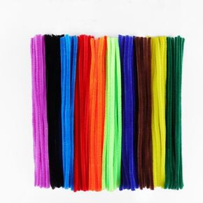 300 Pcs Thick Pipe Cleaners Craft Supplies 7 Assortment Pastel Macaron Color Chenille Stems for Art and Craft Projects Creative DIY Decorations (Candy color-300pcs)