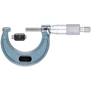 Mitutoyo 103-178 Outside Micrometer, Baked-enamel Finish, Ratchet Stop, 1-2" Range, 0.001" Graduation, +/-0.0001" Accuracy