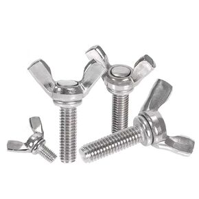 M3-0.5 x 6mm 304 Stainless Steel Wing Butterfly Screws Bolts,Wing Bolt,Machine Fastener,Thumb Hand Screws for Electronic Equipment,10 Pcs