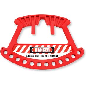 TRADESAFE Portable Lockout Locks Station - Lockout Tagout Locks Rack, Lock Station, Fits 12 Loto Padlocks, No Safety Padlocks Included