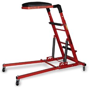 Traxion New Quality Economy Topside Creeper 3-106 with expanded Metal Steps and Velcro Stomach Pads with Tool Loops
