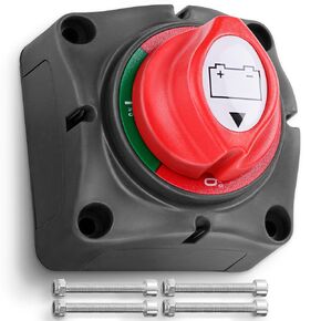 Battery Disconnect Switch, Top & Side Mount, 275 amp 12-48 V, Heavy Duty Rotary Cut-Off Switch