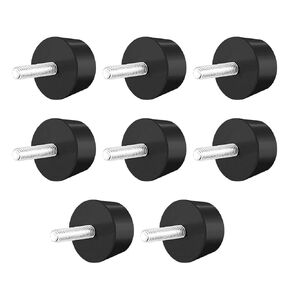 uxcell 38 x 20mm Conical Rubber Mount,Vibration Isolators,Shock Absorber with M8 x 30mm Threaded Studs 8pcs