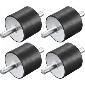 uxcell Rubber Mounts 4pcs M10x28mm Male Vibration Isolator Shock Absorber D50mmxH40mm
