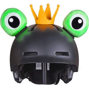 Helmet Accessories w/Sticky Hook & Loop Fastener Adhesive (Helmet not Included), Fun Helmet Frog Covers for Snowboarding, Skiing, Biking for Kids, Toddlers and Adults, Code