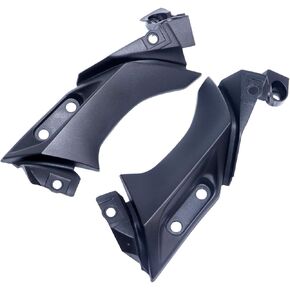 Pair ABS Side Mid Trim Cover Panel Bracket Fairing Cowling for Y-amaha YZF R1 2004 2005 2006, Black