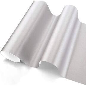 VVIVID® XPO Silver Brushed Steel Car Wrap Vinyl Roll with Air Release Technology (1ft x 5ft)