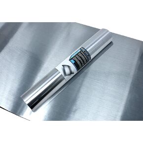 VViViD Brushed Stainless Steel Natural Texture Architectural Adhesive Vinyl 6.5 Feet x 15.8 Inches Roll