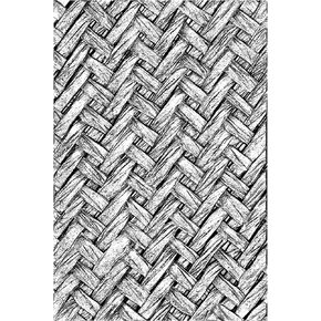 Sizzix 3D Texture Fades Embossing Folder 664759 Intertwine by Tim Holtz One Size, Multicolor
