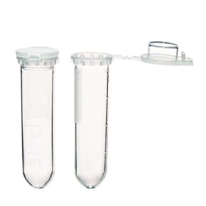 ULAB Scientific Autoclavable Microcentrifuge Tubes 2ml with Hinged Lid, Falcon Tube, Frosted Writing Area, Polypropylene Graduated, Pack of 500, UCT1004