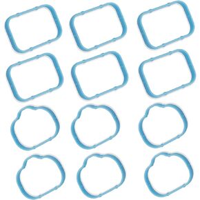 Intake Manifold Gaskets Upper & Lower Gasket Set MS97204 Replacement Compatible with 2011-2019 Cherokee Chrysler 300 Dodge Challenger Charger Durango 3.2L 3.6L 184562A 5184331AC #MS97205 (12pcs)