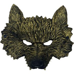 Golden Mask, Novelty Mask Halloween Cosplay Party Performance Costume Prop Mask for Man Cosplay
