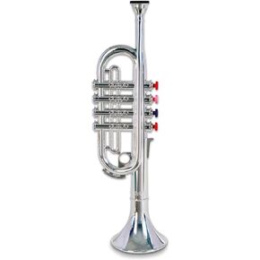 Bontempi 32 3831 4 Notes Silver Trumpet, 37 cm, Multi-Color, 38 cm