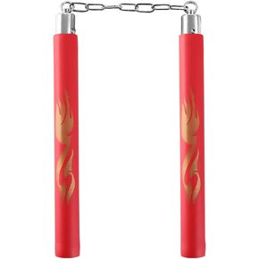 TOPOINT Safe Foam Nunchucks with Steel Chain for Kids & Beginners