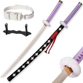 40" Death Surgeon Trafalgar D Water Law Cosplay [Room] Sword,Kikoku,for Display,Collection,Performance,Purple Version