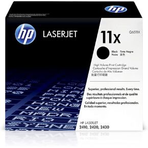 HP 11X Black High-yield Toner Cartridge | Works with HP LaserJet 2410, 2420, 2430 Series | Q6511X