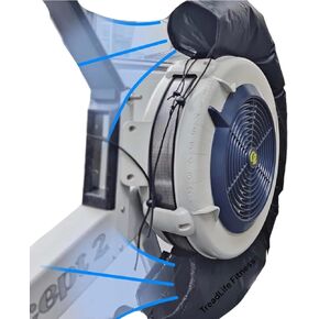 Rower Fan Bag (Airflow Guide Cooling Cover) Replacement for Concept 2 Rowing Machine Models: C, D, & E