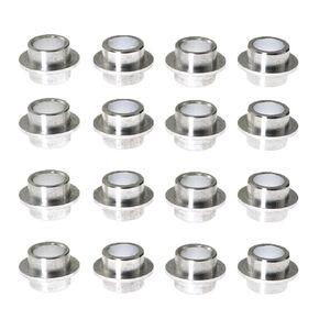 16pcs 8mm Roller Skate Bearing Gasket Silver Skateboard Scooter Quad Roller Inline Skate Wheel Bearing Spacers