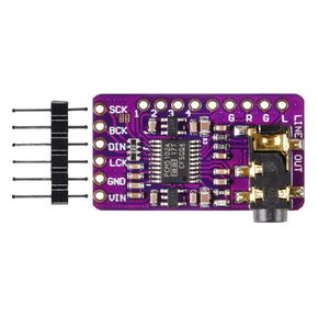 واجهة I2S PCM5102A DAC وحدة فك التشفير GY-PCM5102 I2S وحدة تشغيل pHAT لوحة التنسيق الرقمية PCM5102 لوحة الصوت لـ Raspberry Pi