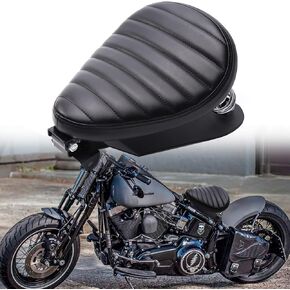 Compatible With Sportster XL 1200 883 48 Dyna Black Bobber Motorcycle Solo Seat