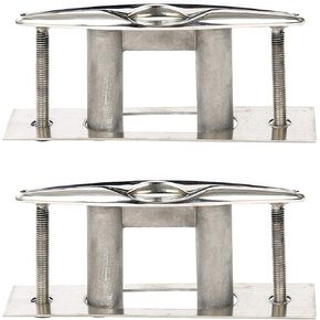 Amarine Made Pair of Boat Marine Stainless Steel 316 Pull up Cleat Flush Mount Cleat Lift